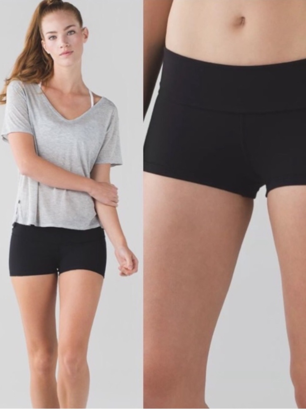 Lululemon Boogie Shorts Black Sz 8